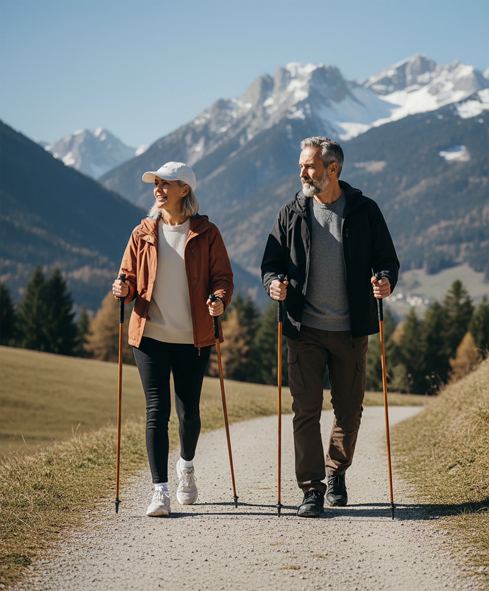 HiWalking Nordic Walking Poles - Natural HiWood